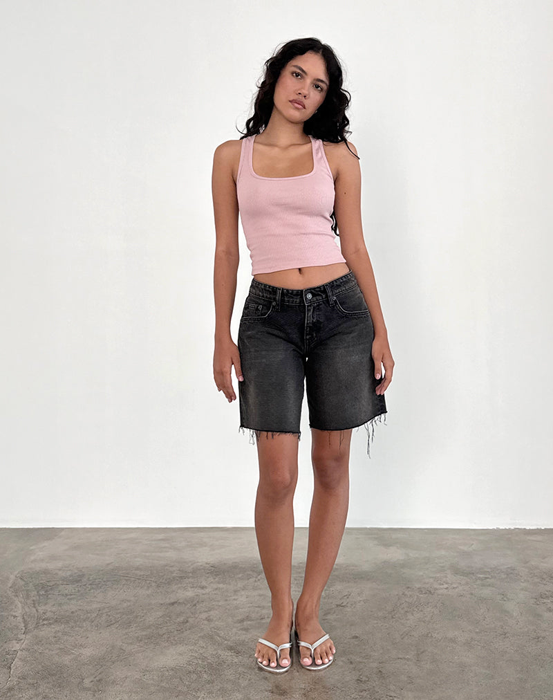 Immagine di Roxe Gilet Top a costine in rosa Lady