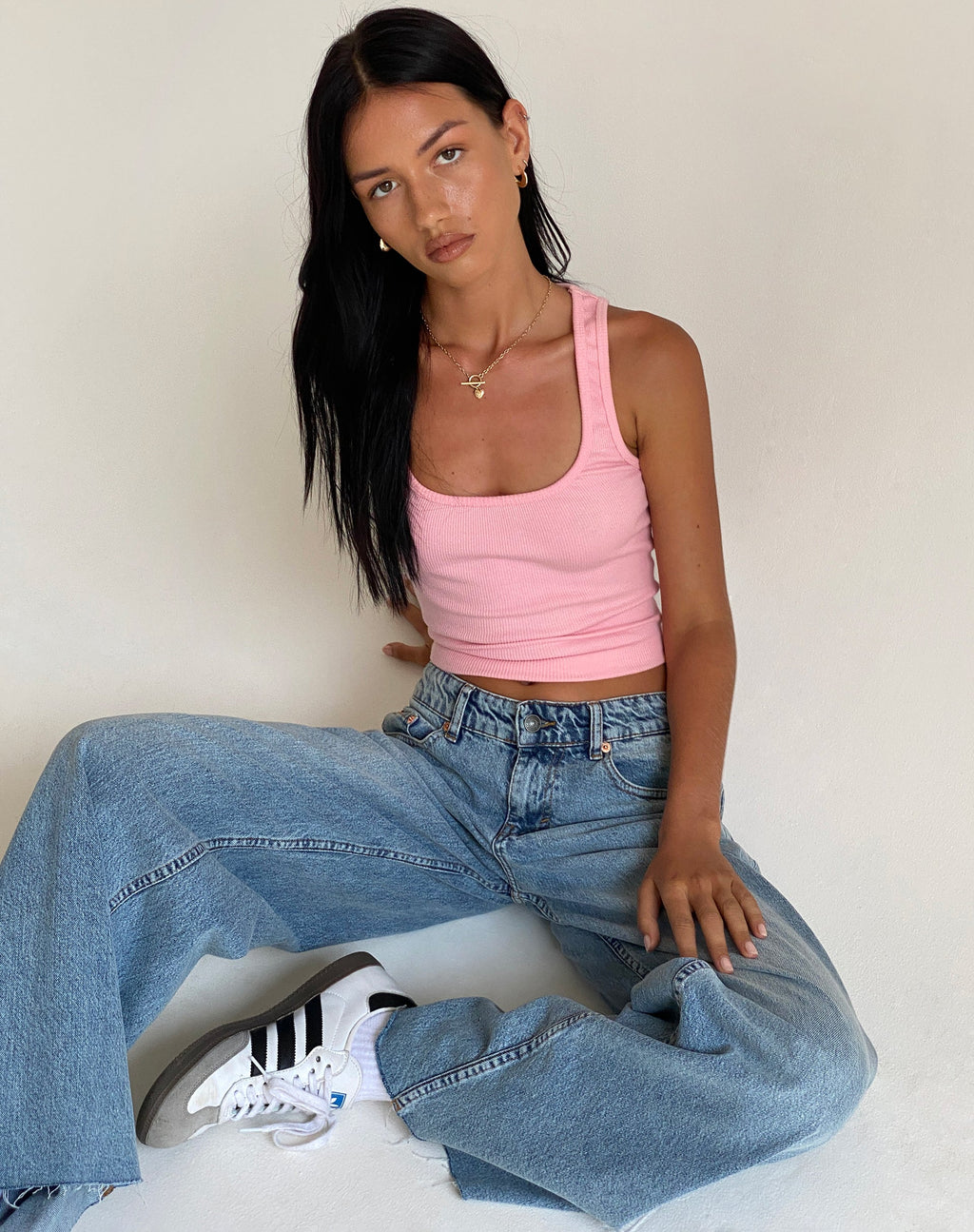 Gilet a coste Roxe in rosa balletto