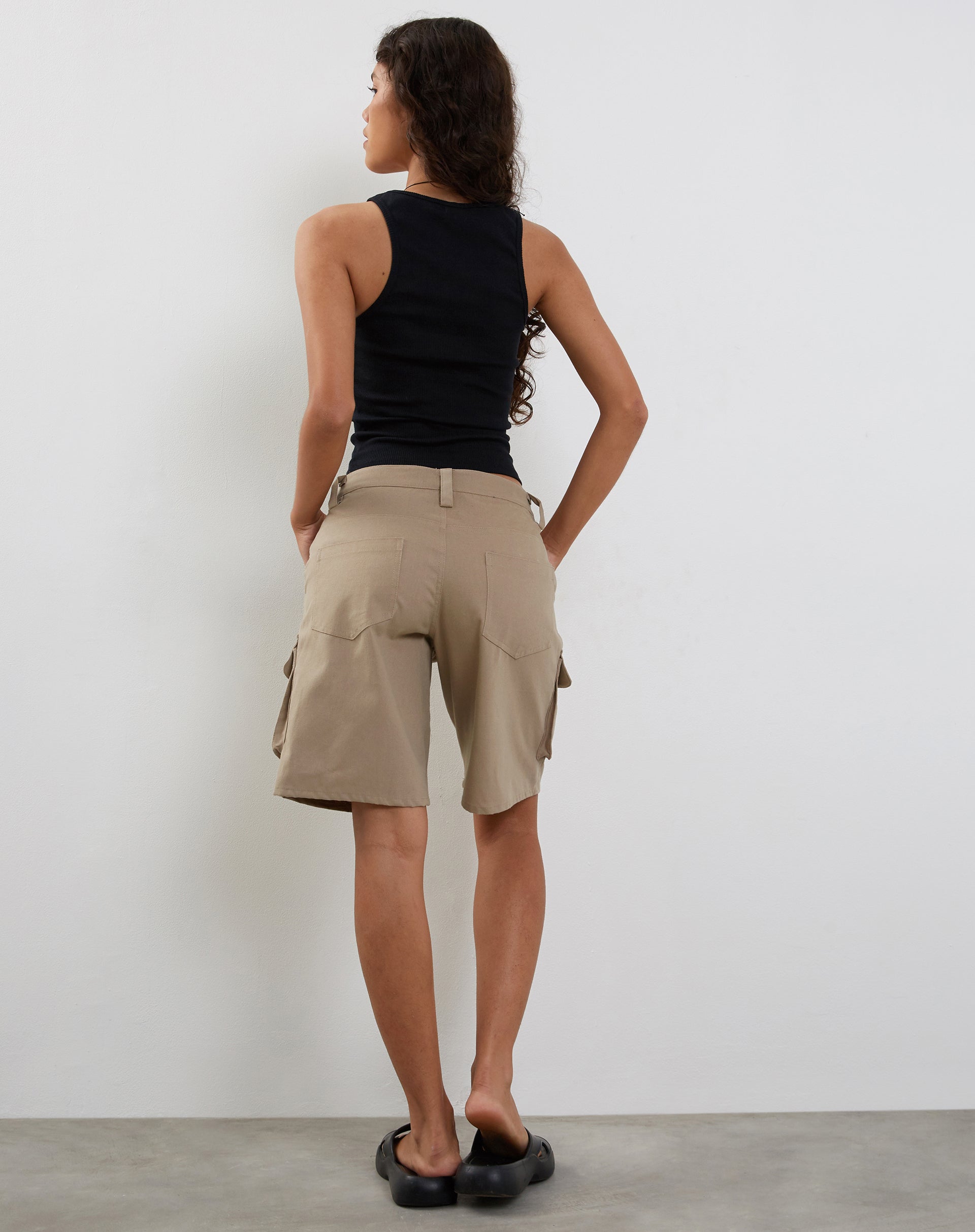 Immagine di Roxe Gilet Top a coste in nero