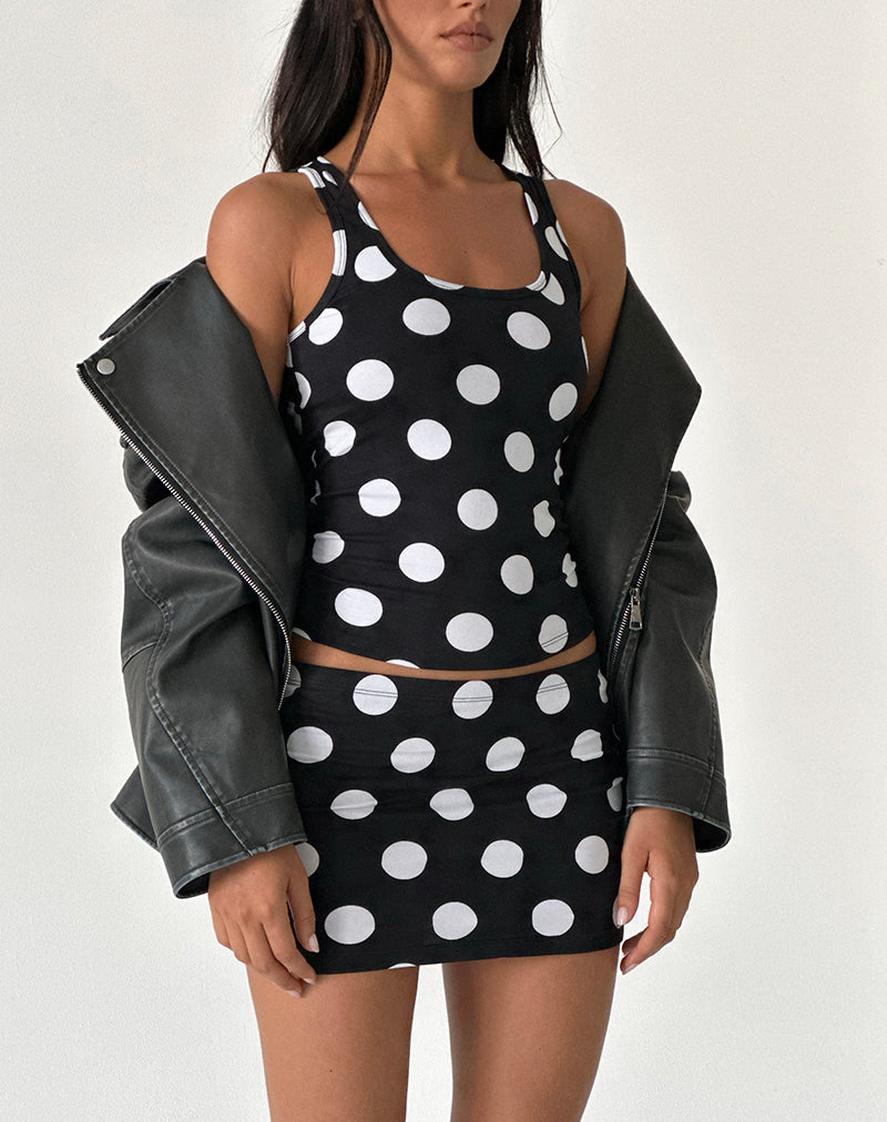 Immagine di Lidya Mini Gonna in XL Spot Nero