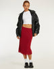 immagine di Rujha Midi Skirt in Red Flock Mesh