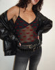Immagine di Rumaysa Cami Top in Lips Flock Nero