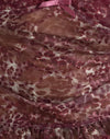 Pizzo stampato e macchie leopardate astratte