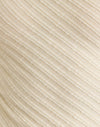 Maglia diagonale velata in crema di burro