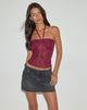 Immagine di Ruwi - Top in maglia con paillettes - Borgogna
