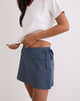 Immagine di Ryker Skort in gessato sartoriale elasticizzato Navy