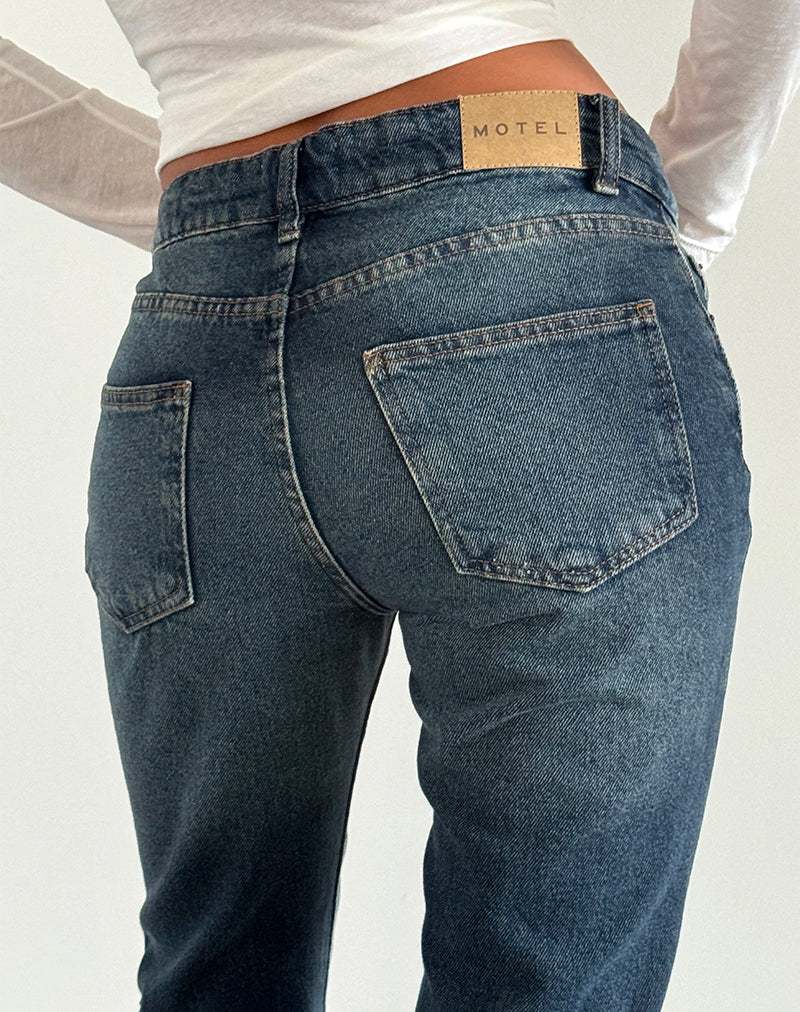 Immagine di Rigid Jeans a vita bassa in Dark Vintage