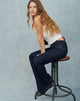 Immagine di Rigid Jeans a vita bassa in Indigo