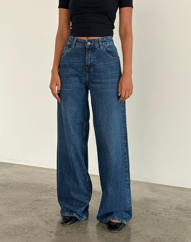 Immagine dei jeans Roomy Extra Wide in Mid Blue Used