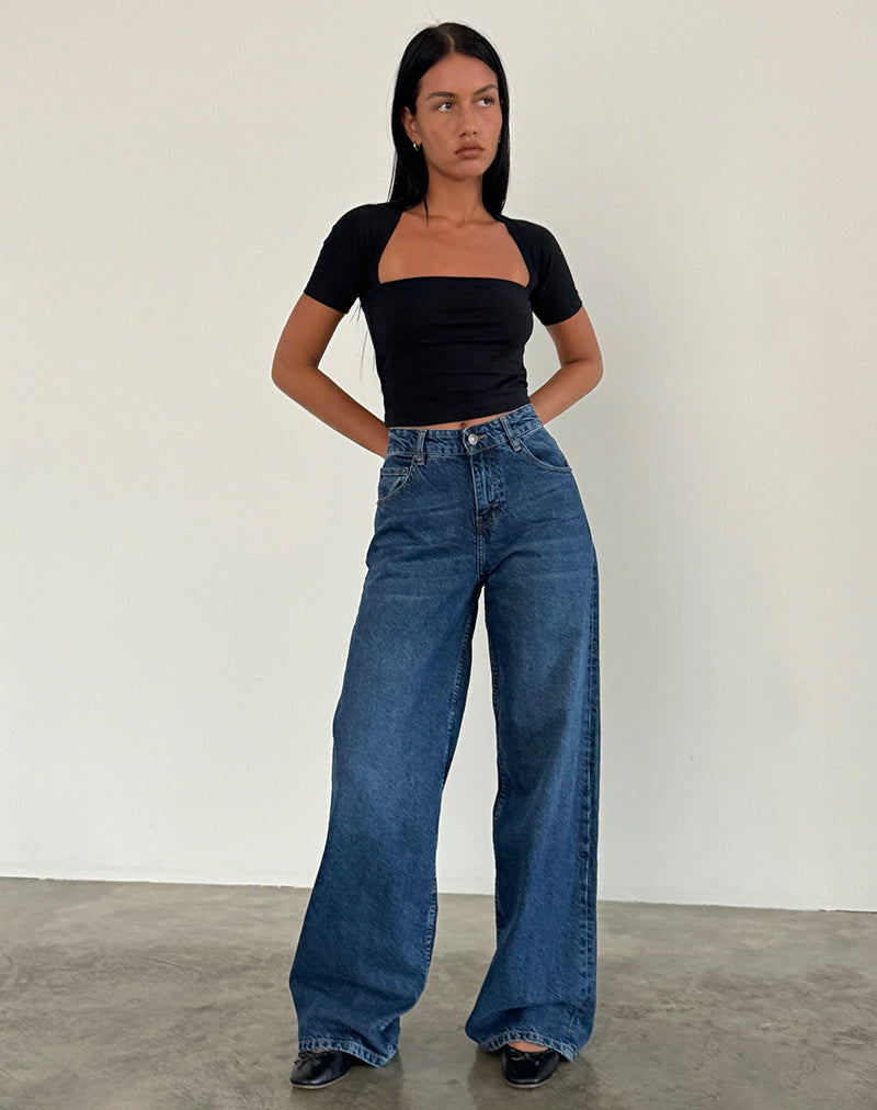 Immagine dei jeans Roomy Extra Wide in Mid Blue Used