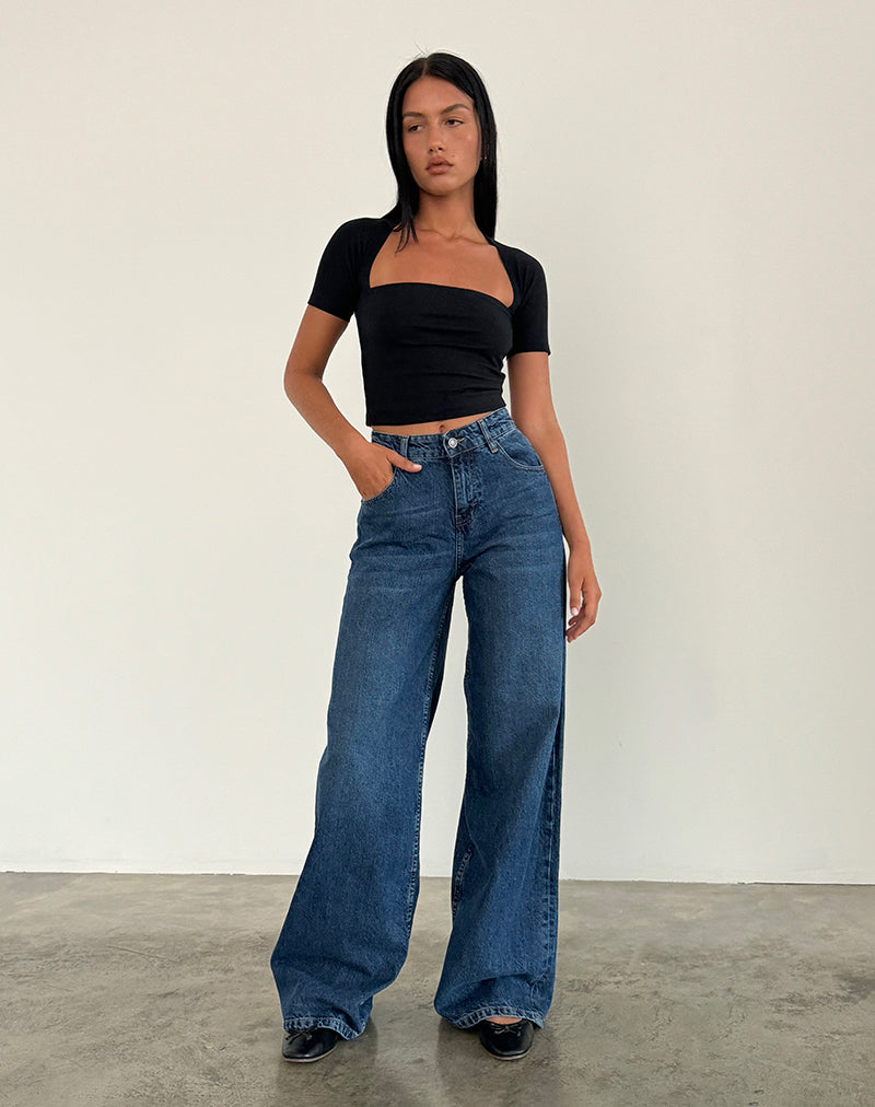Immagine dei jeans Roomy Extra Wide in Mid Blue Used