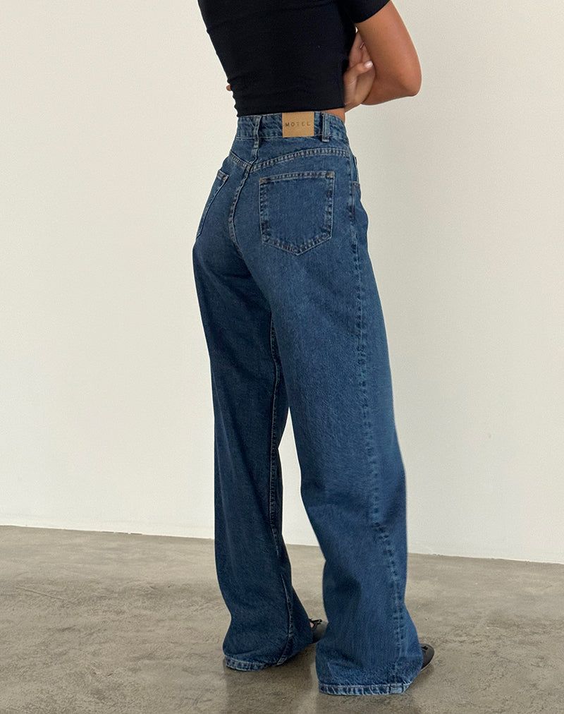 Immagine dei jeans Roomy Extra Wide in Mid Blue Used
