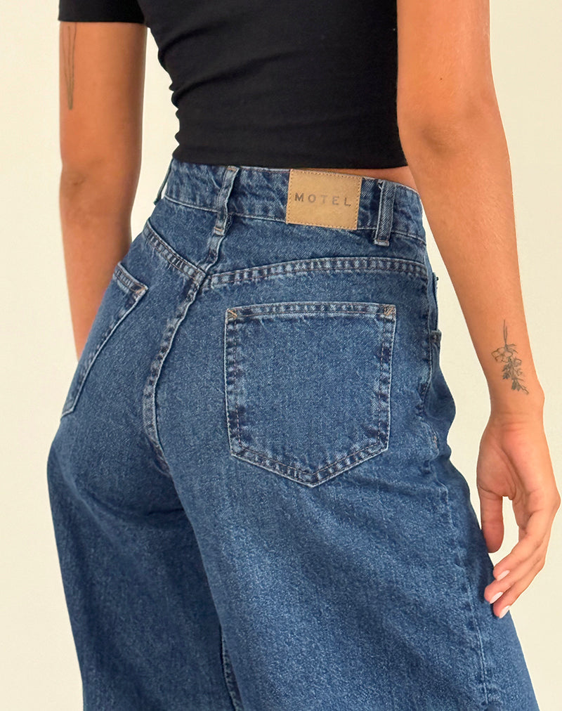 Immagine dei jeans Roomy Extra Wide in Mid Blue Used