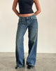 Immagine di Roomy Jeans extra larghi a vita bassa in blu brillante