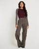 Immagine di Sachiel Top a maniche lunghe in Oxblood Cloudburst Nero