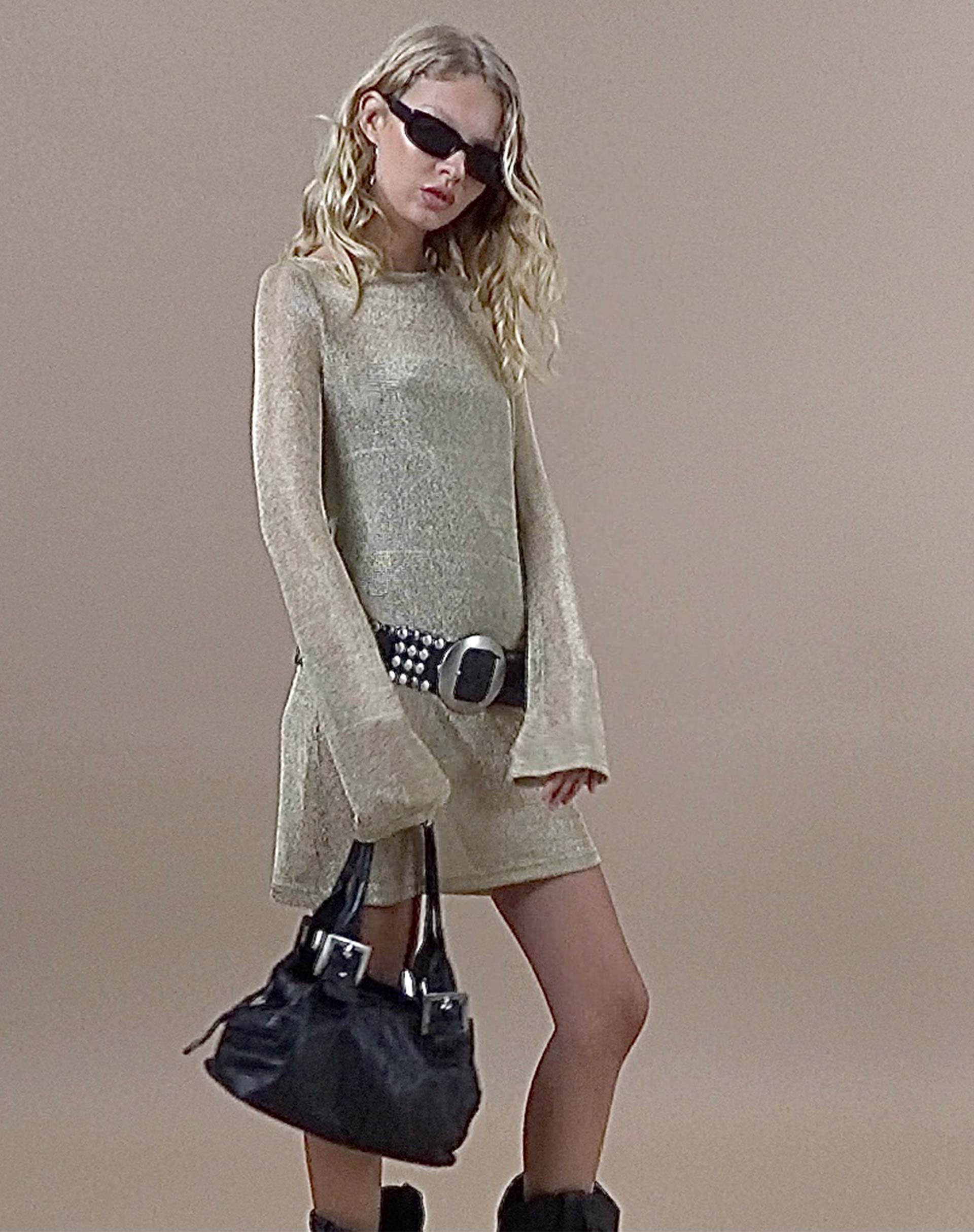 immagine di Sachin Mini Dress in catena d'oro