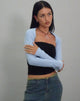Immagine di Ladri Shrug Top in blu Nantucket