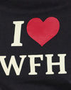 Nero con slogan I Love WTF