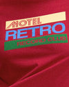 Rosso Adrenalina con motivo Motel Retro Club