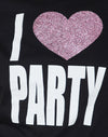 Stampa I Love Party nera