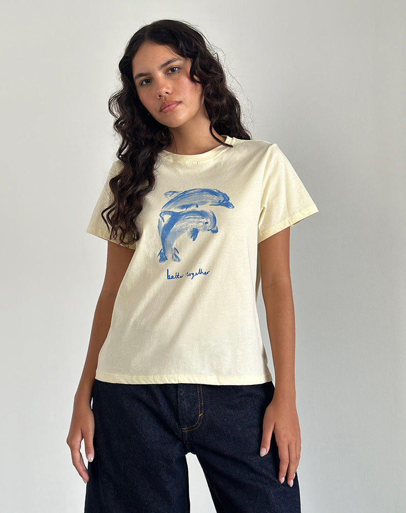 Immagine di Saki Tee in Buttermilk con slogan Better Together