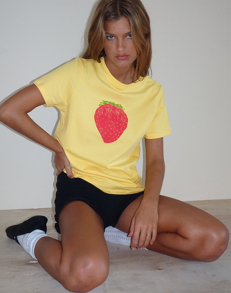 Immagine di Saki Tee in Lemonade Oversize Strawberry