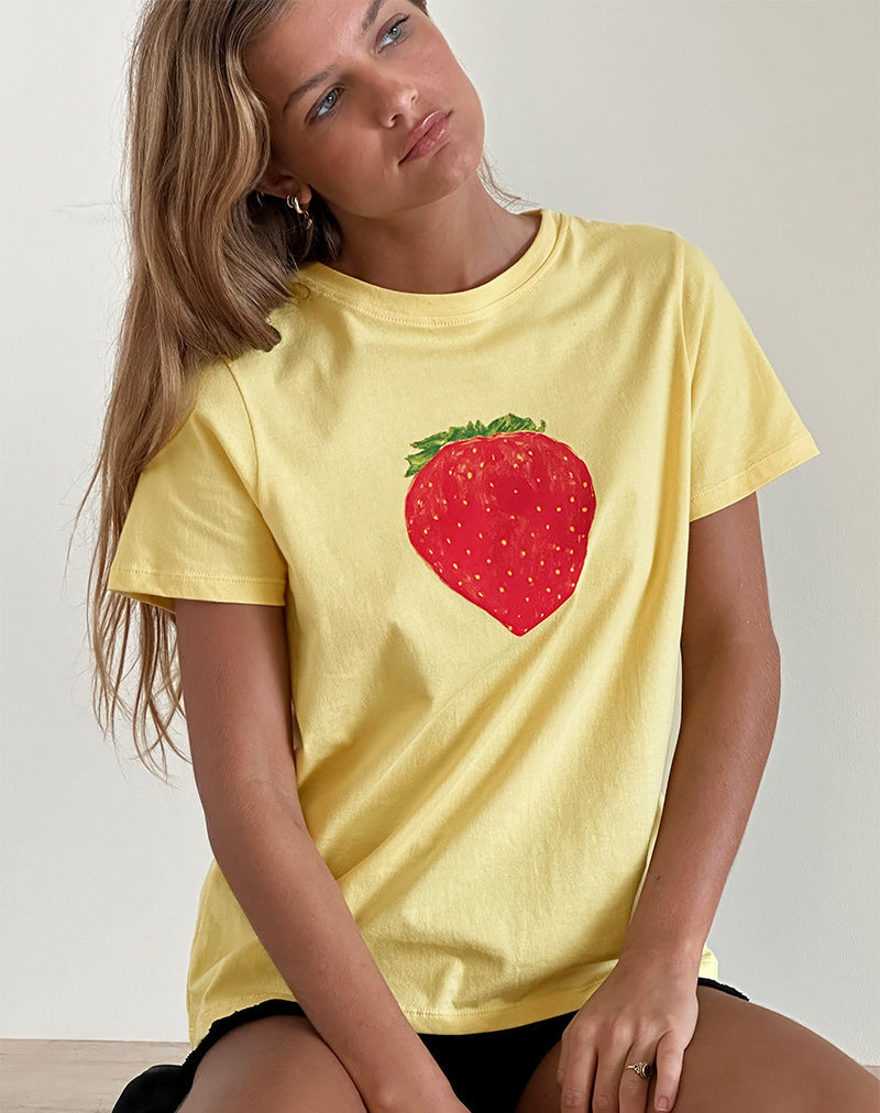 Immagine di Saki Tee in Lemonade Oversize Strawberry