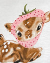 Bianco con stampa Baby Deer