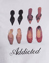 Bianco con stampa Shoe Addicted