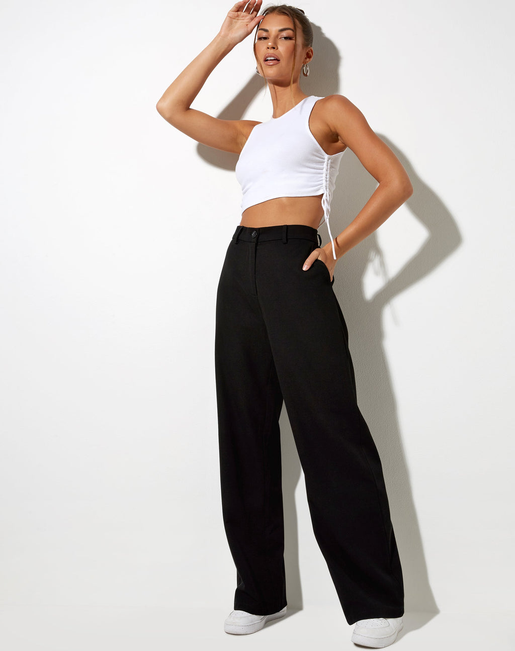 Pantaloni Sakila in nero sartoriale