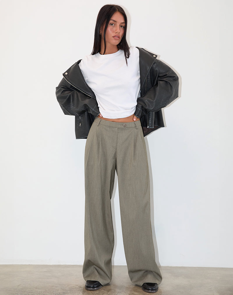 Immagine di Sakira: pantaloni sartoriali in grigio kaki