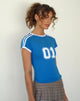 Immagine di Salda Sporty Fitted Tee in blu mediterraneo