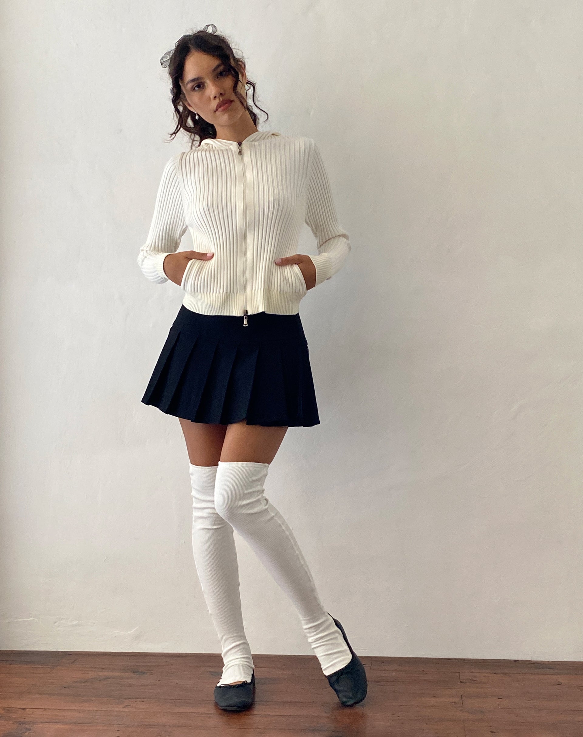 Immagine di Salinas Zip Up Felpa con cappuccio in Avorio