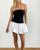 immagine di Salvia Puffball Mini Dress in bianco e nero