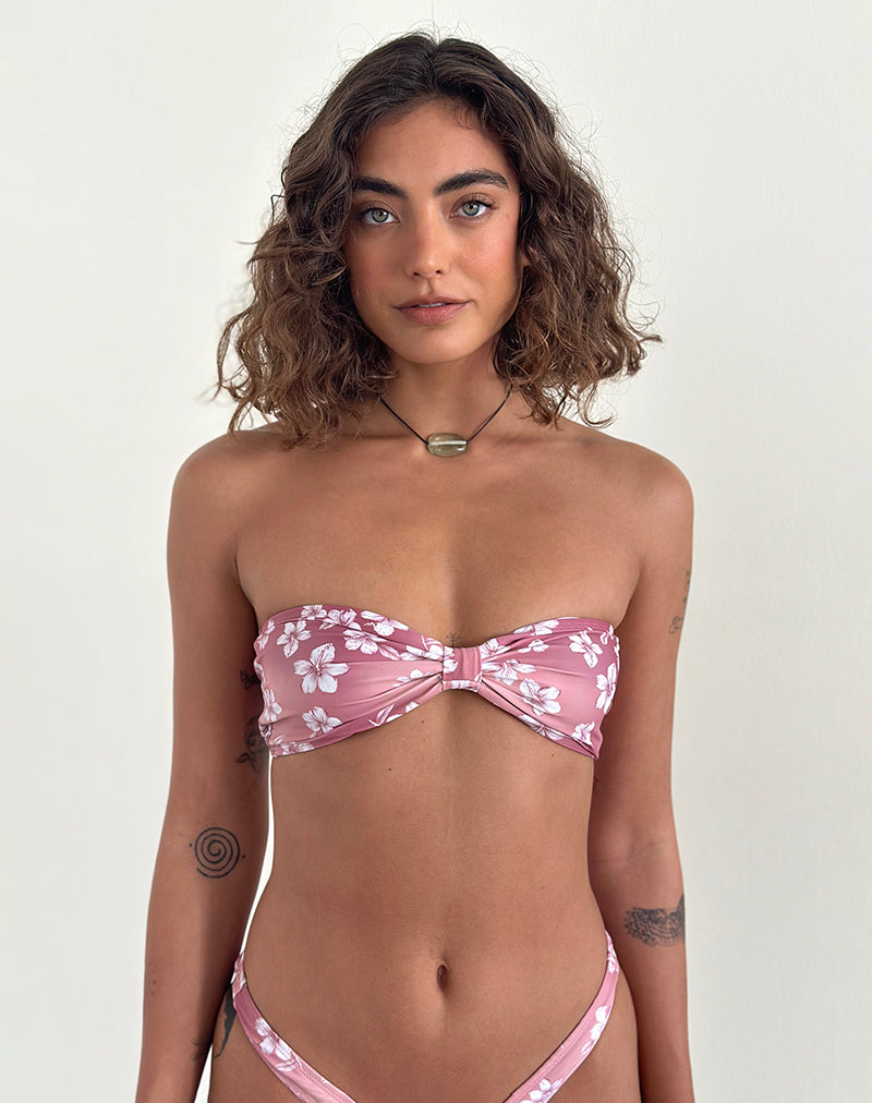 Immagine del top bikini Samara in Hibiscus Floral