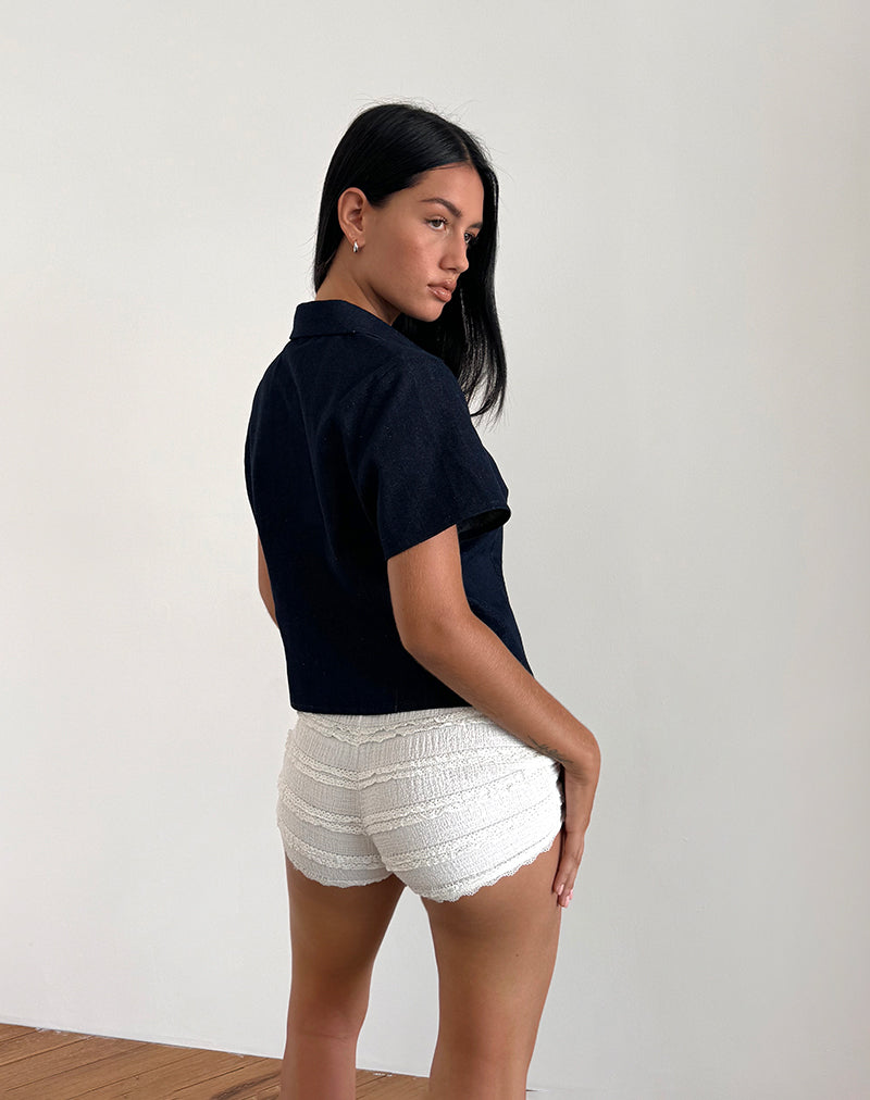 Immagine della camicia Samas in indaco scuro
