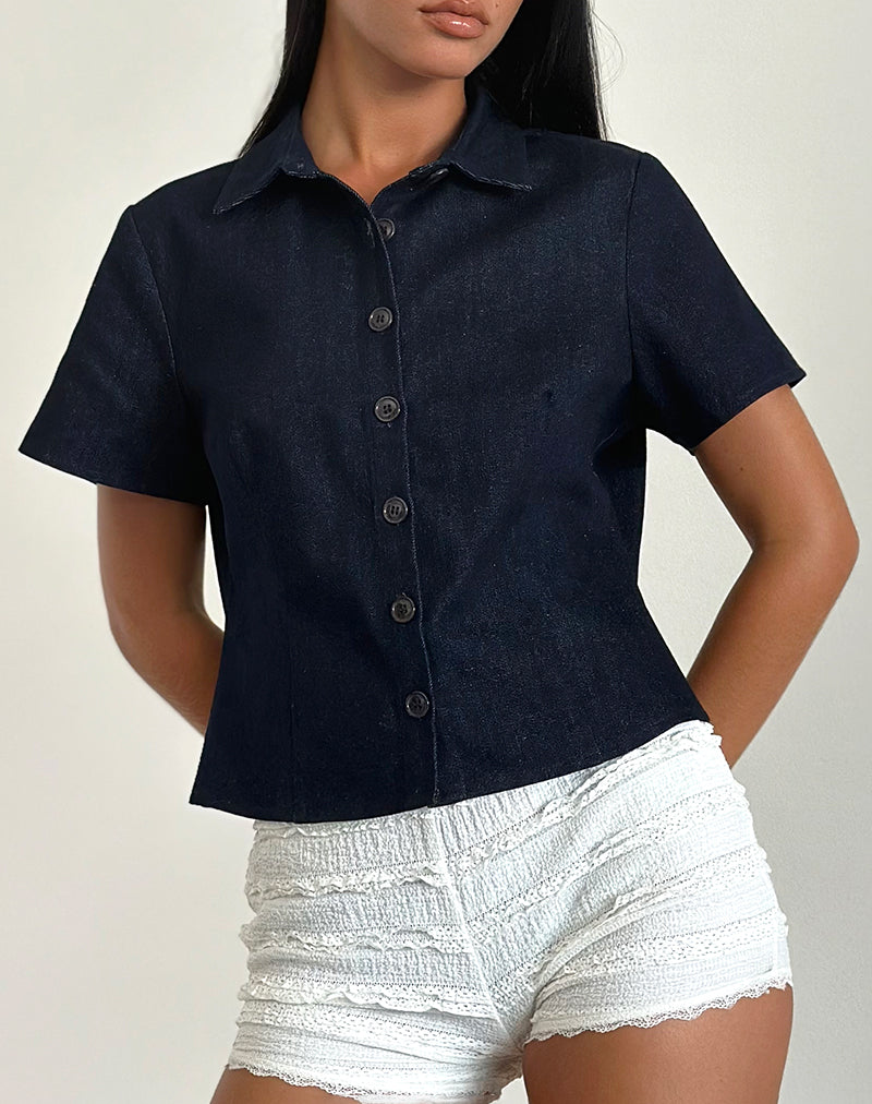 Camicia Samas in indaco scuro