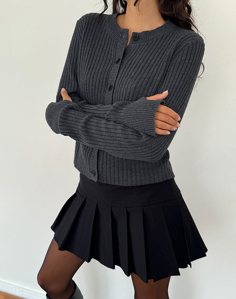 Immagine di Samaya Knit Cardigan in Dark Charcoal