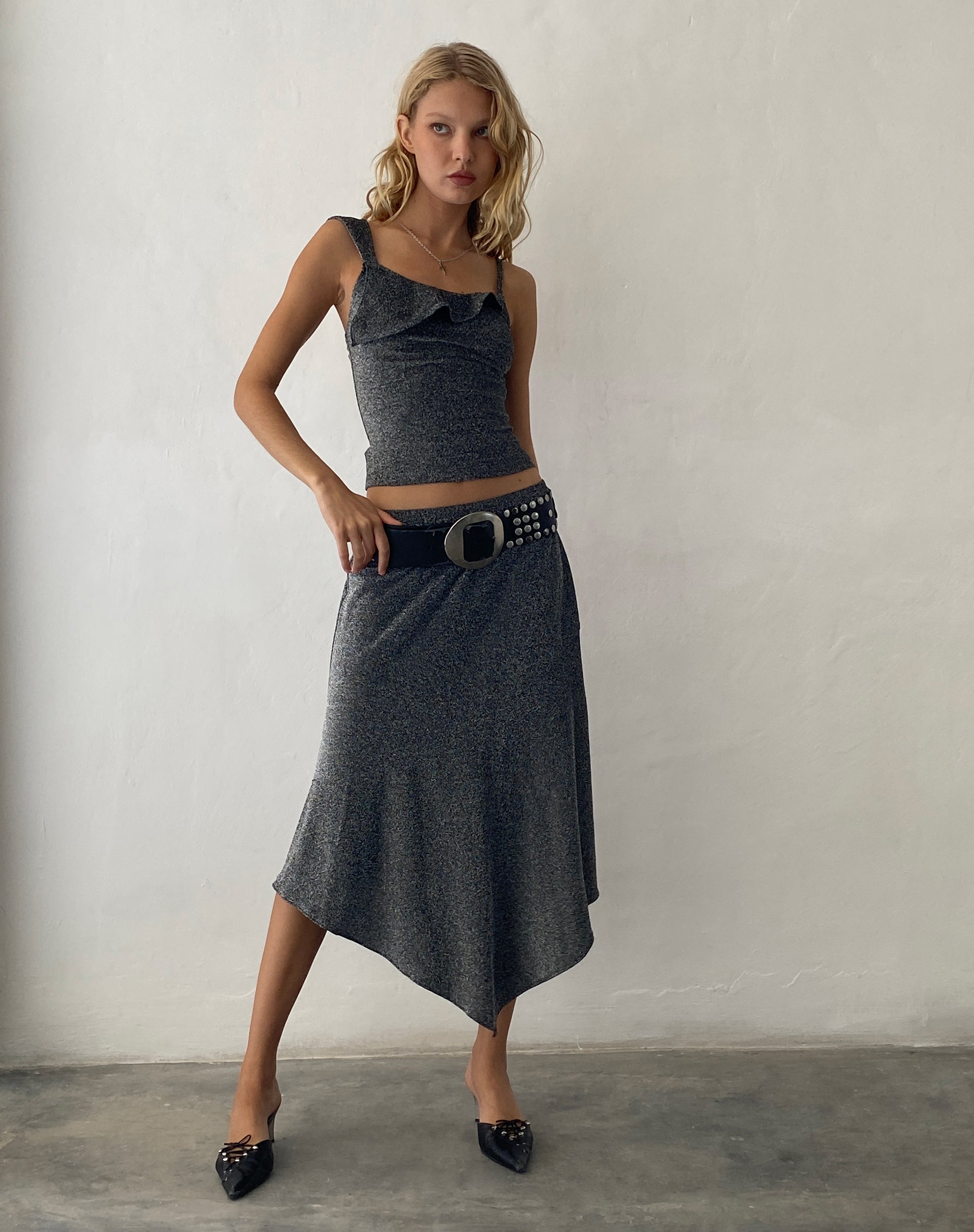 Immagine di Sambu Cami Top in Nero Shimmer