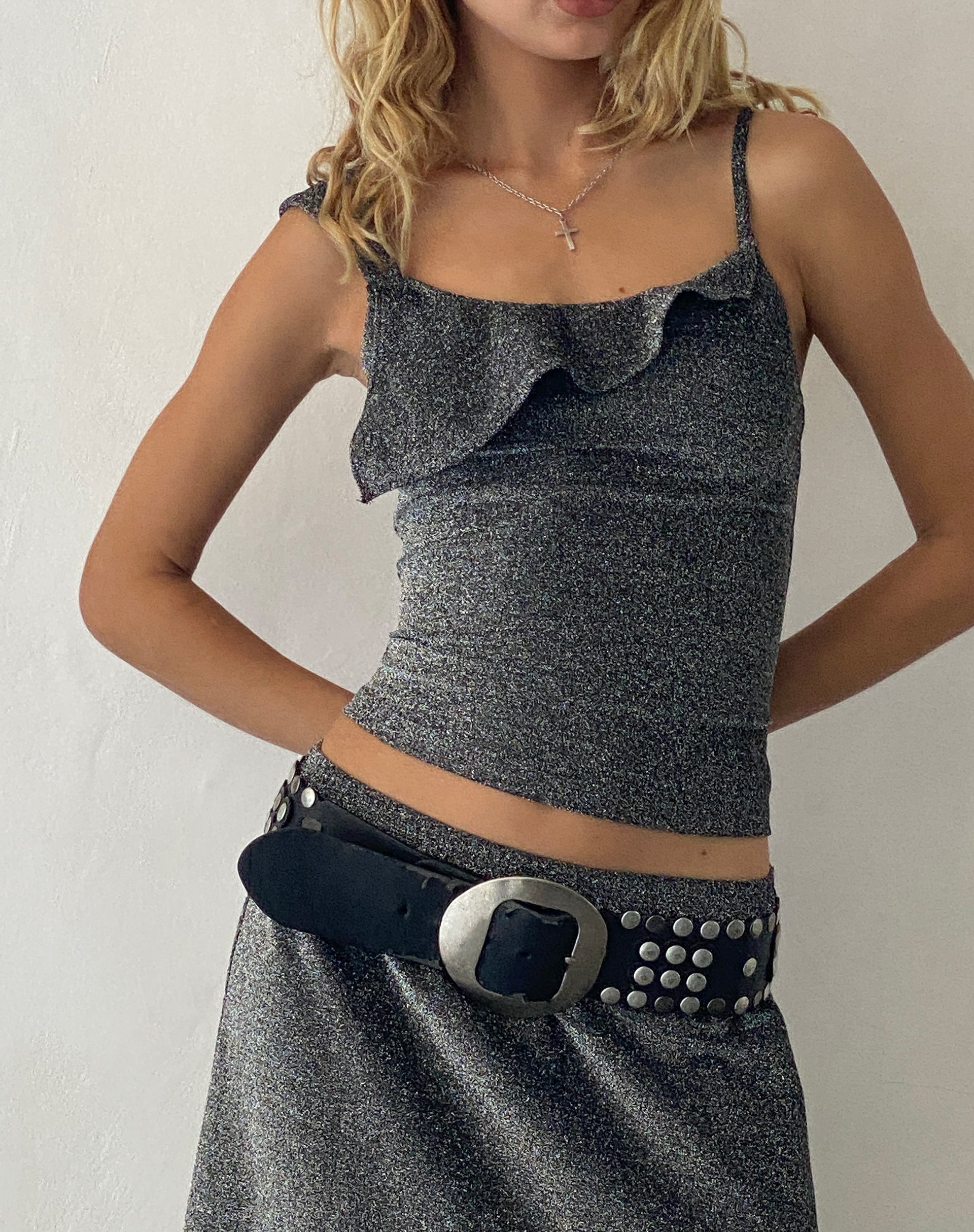 Immagine di Sambu Cami Top in Nero Shimmer