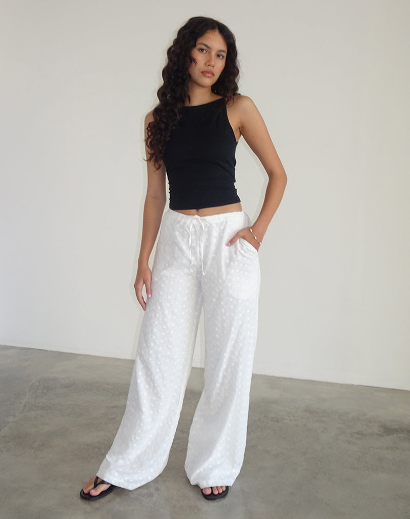 Immagine di Samir Pantaloni in Broderie Bianco