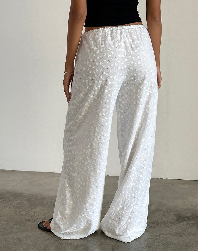 Immagine di Samir Pantaloni in Broderie Bianco