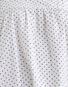 Bianco con micropolka nero