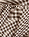 mini gingham marrone