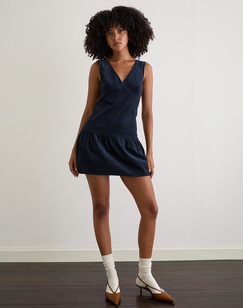 Immagine di Sarabi Mini Dress in Cord Cord Navy