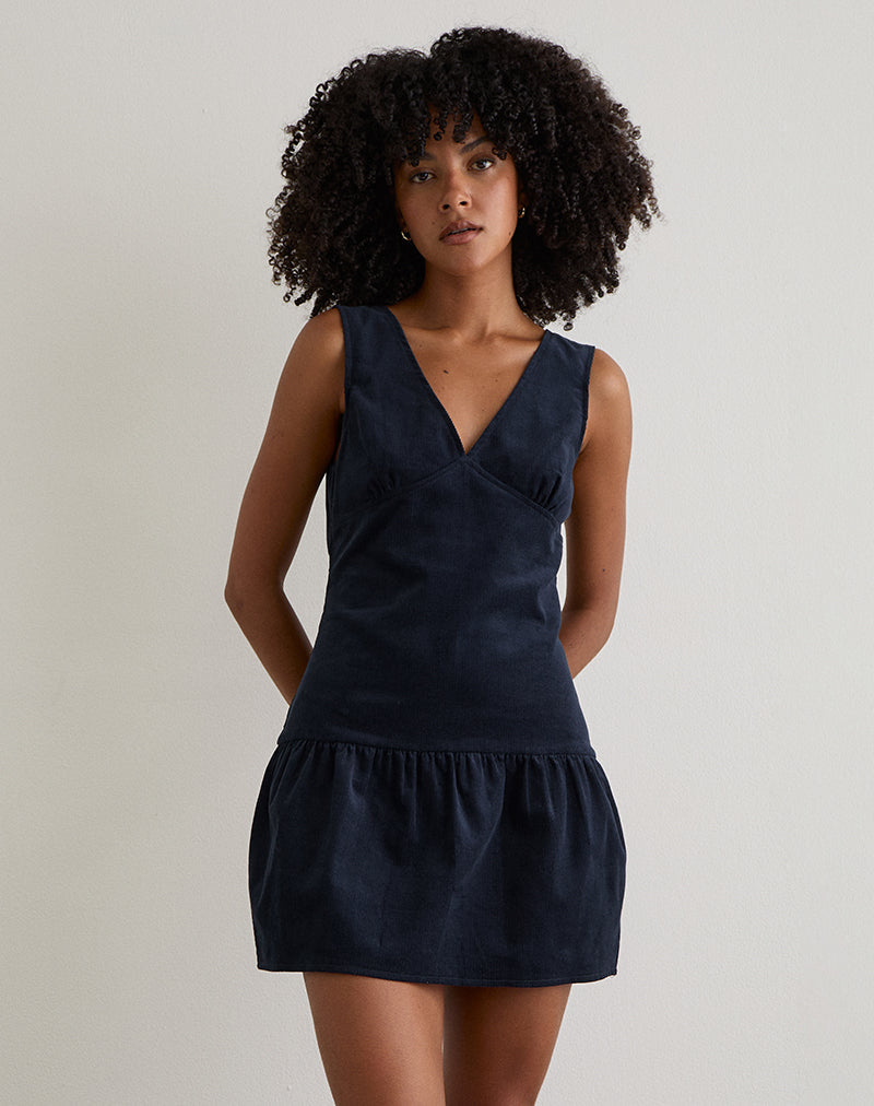 Immagine di Sarabi Mini Dress in Cord Cord Navy