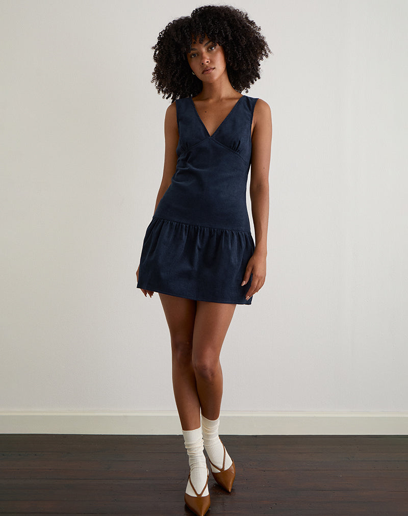 Immagine di Sarabi Mini Dress in Cord Cord Navy