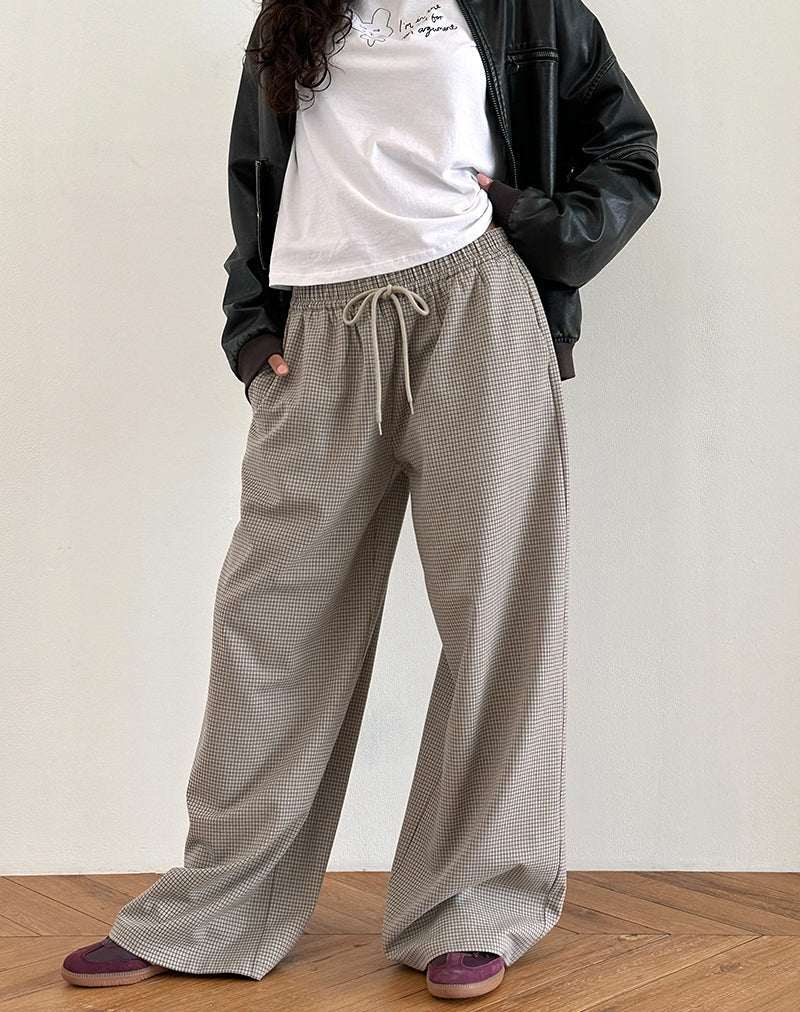 Immagine di Sasari Pantalone oversize in grigio check