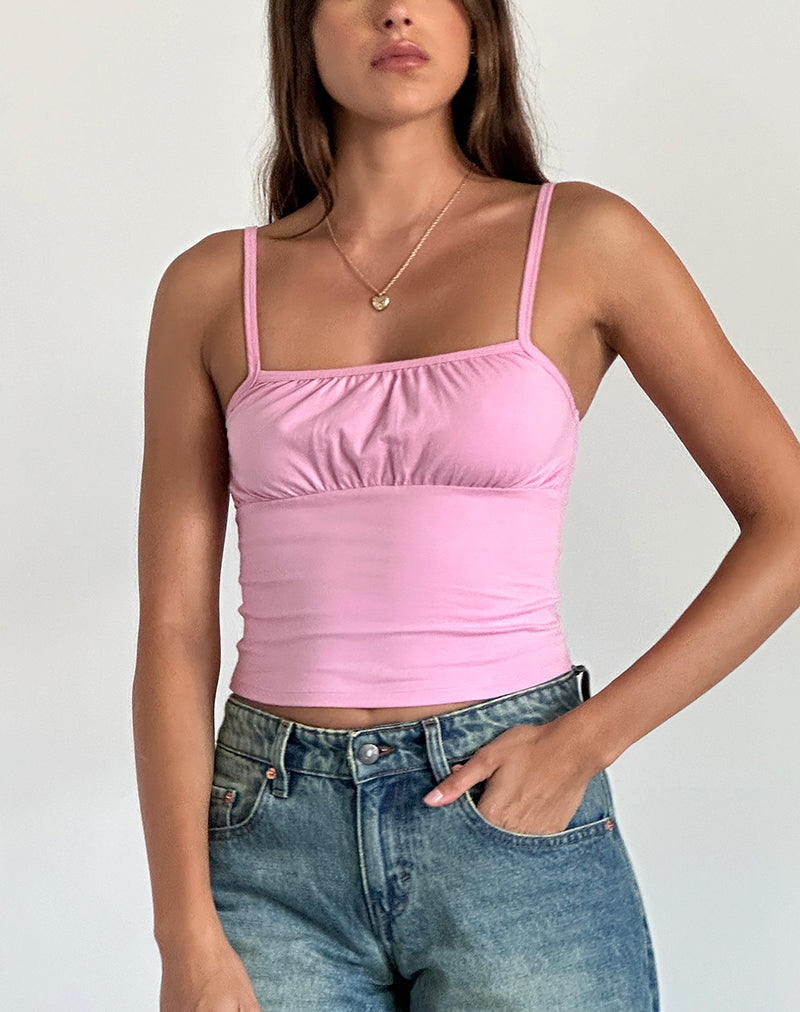 Top Sasya Cami in rosa fenicottero