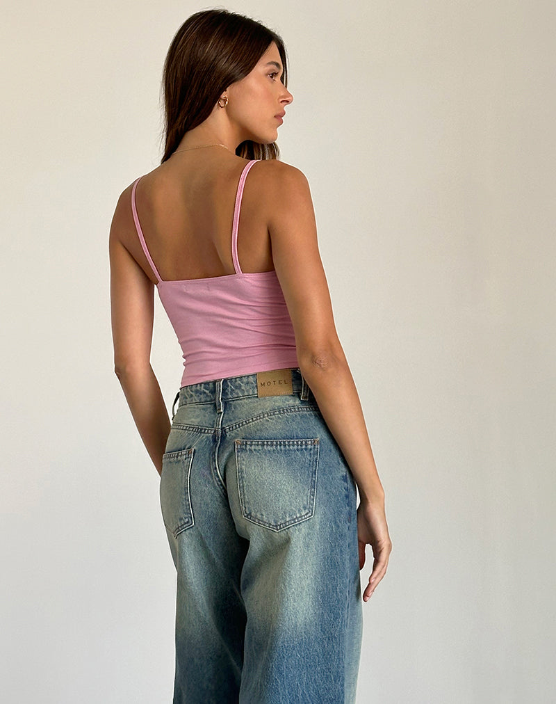 immagine di Sasya Cami Top in Rosa Fiammingo